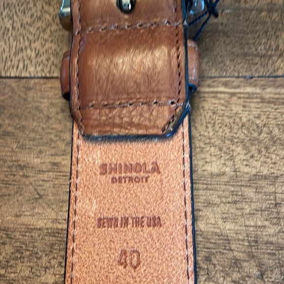 SHINOLA DETROIT 1 1/2” Canfiled Belt-40” long - Picture 4 of 4